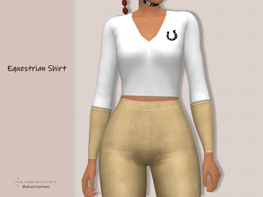 Sims 4 Ranch Sytle Equestrian Shirt