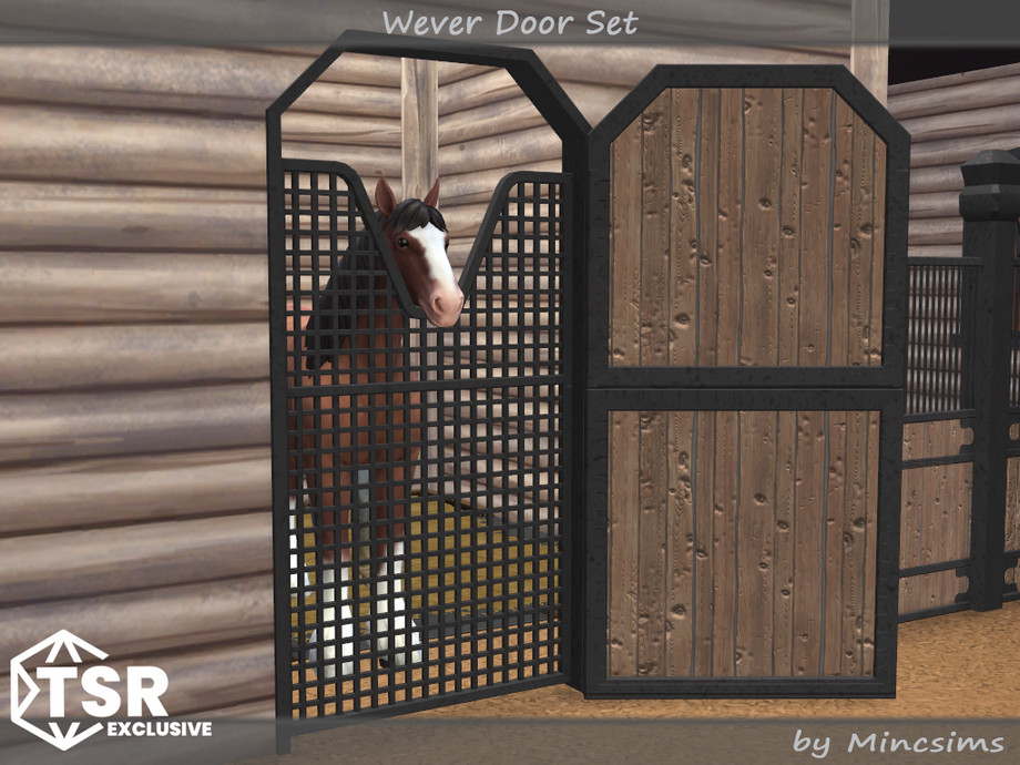 sims 4 horse ranch door set
