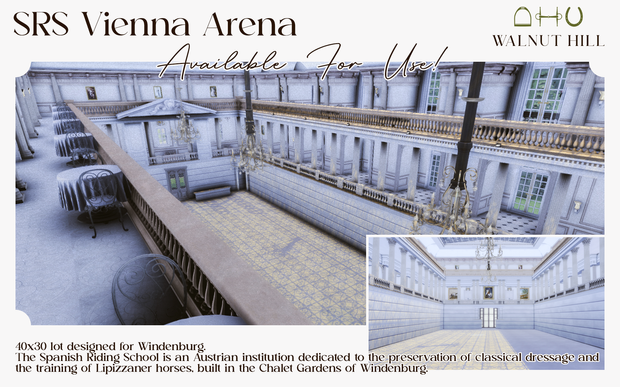 sims 4 horse cc SRS Vienna Arena by Walnut Hill