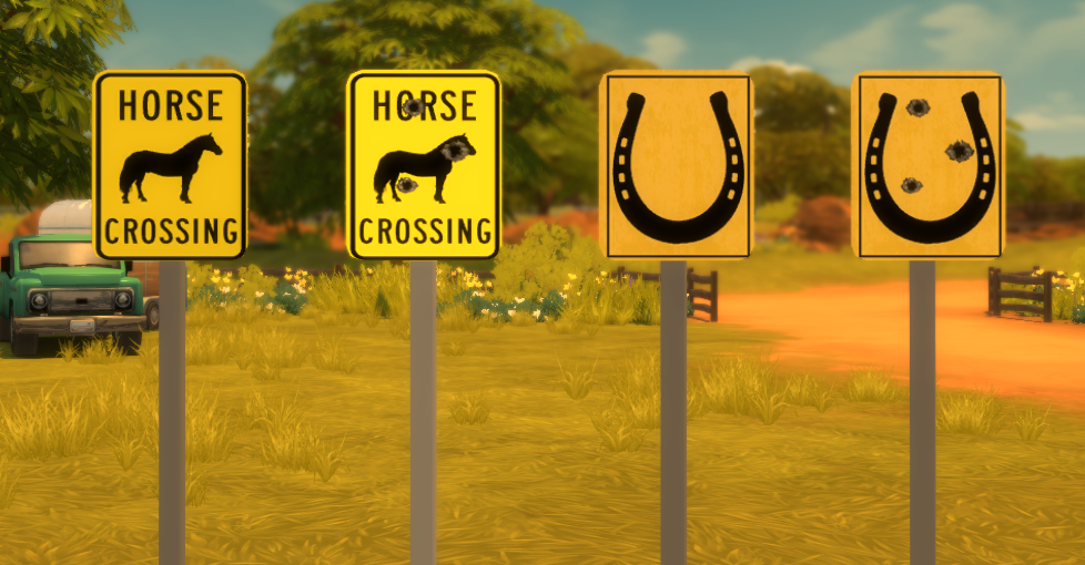 Sims 4 horse ranch sign