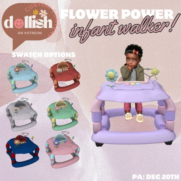 Flower Power Infant Walker