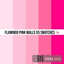 Pink flamingo wall swatches for home decor, perfect for adding a pop of color and style to any room. Ideal for interior design enthusiasts and DIY decorators.