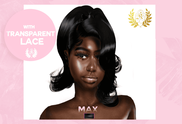 Soft black wig with transparent lace, styled with waves, ideal for beauty and hair extensions, featured on Must Have Mods for natural look and high-quality hair products.