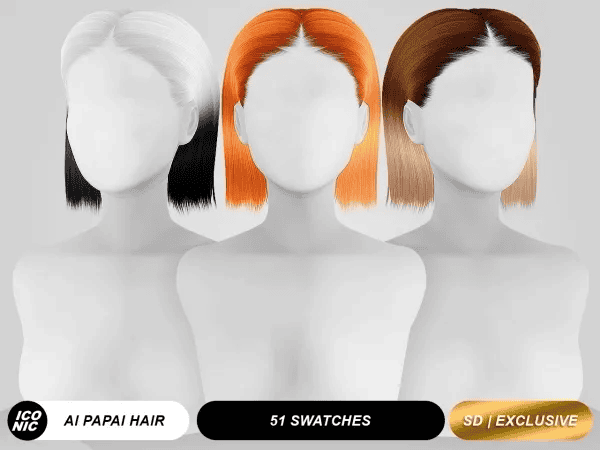 Blonde, redhead, and brunette wig options showcasing vibrant hair colors and smooth textures for customizable everyday styles.