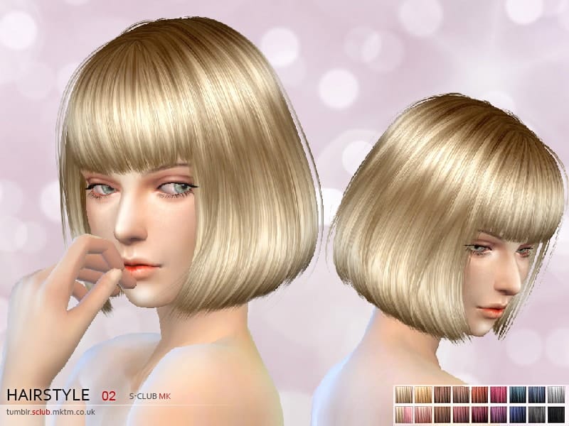 Blonde bob hairstyle for The Sims 4, must-have mods, custom content, hair replacement, game customization, virtual fashion, hair textures, hairstyle downloads, Sims 4 hair mod.