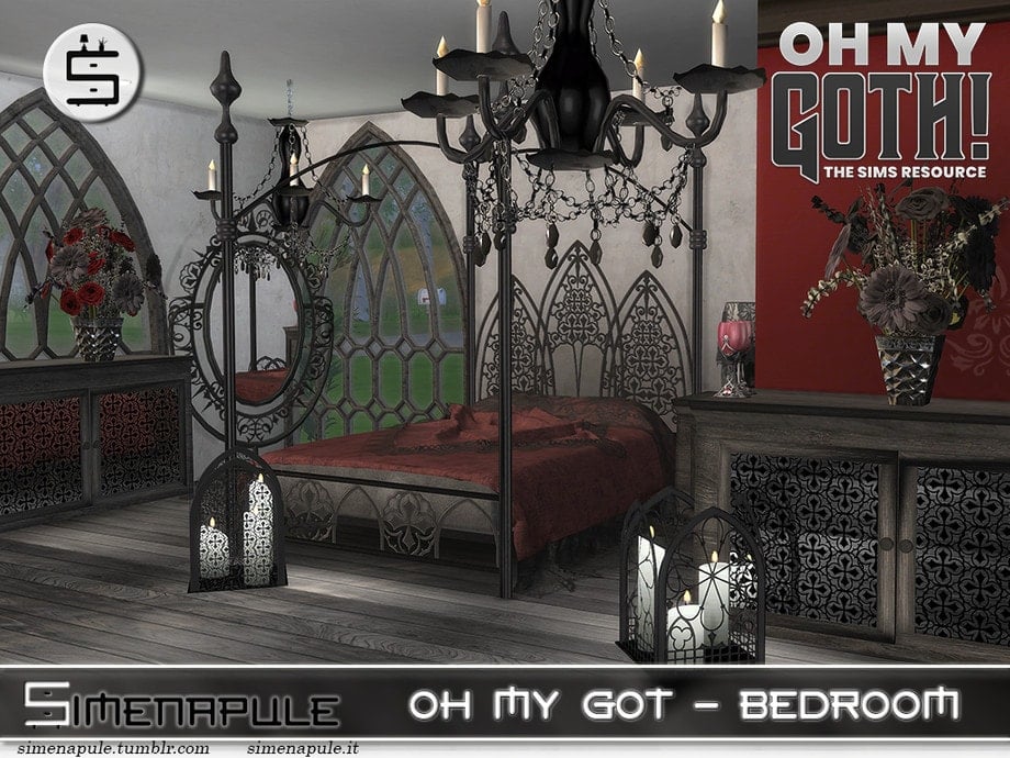 Oh My Goth Bedroom