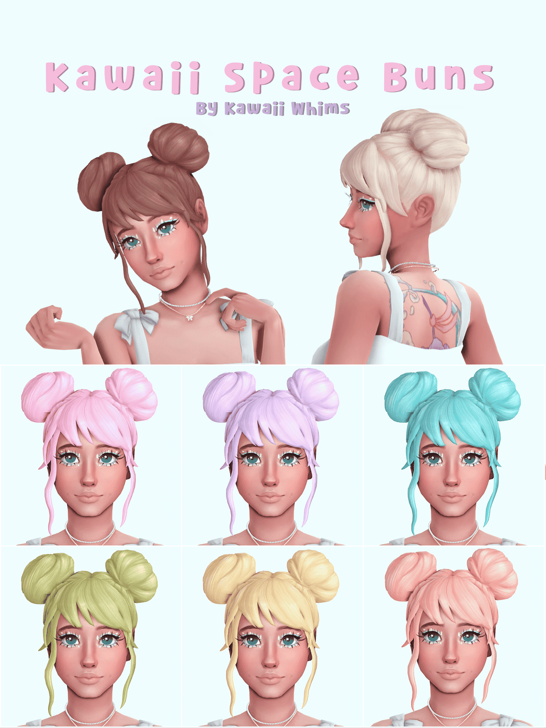 Kawaii Space Buns