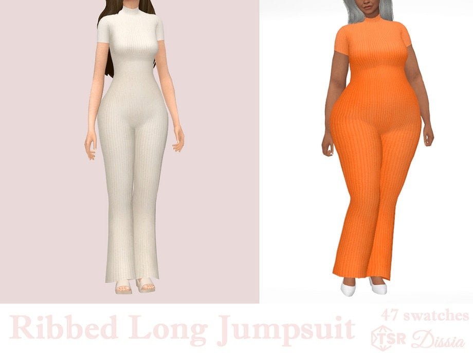 Ribbed Long Jumpsuit