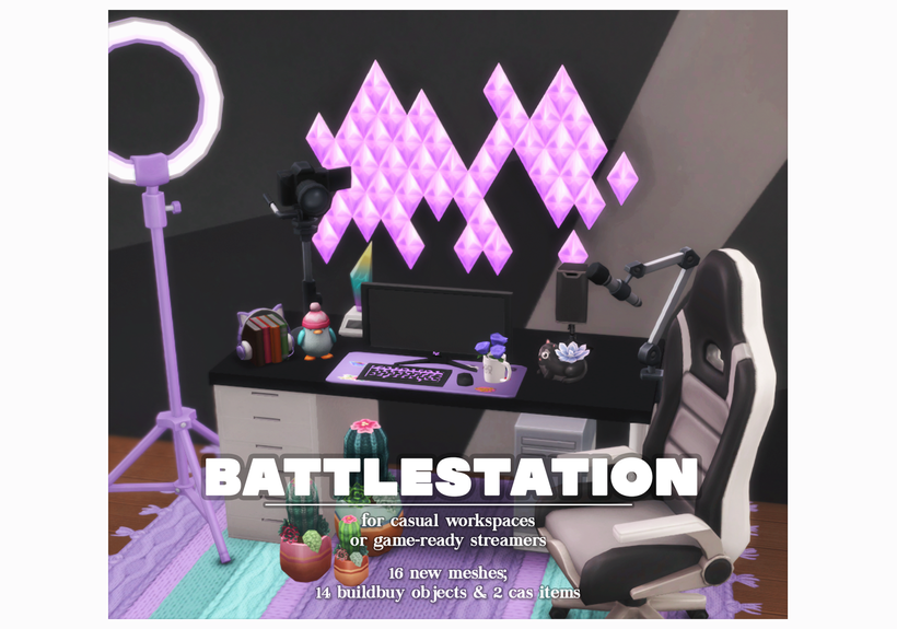Battlestation: 14 Buildbuy Objects & 2 CAS Items