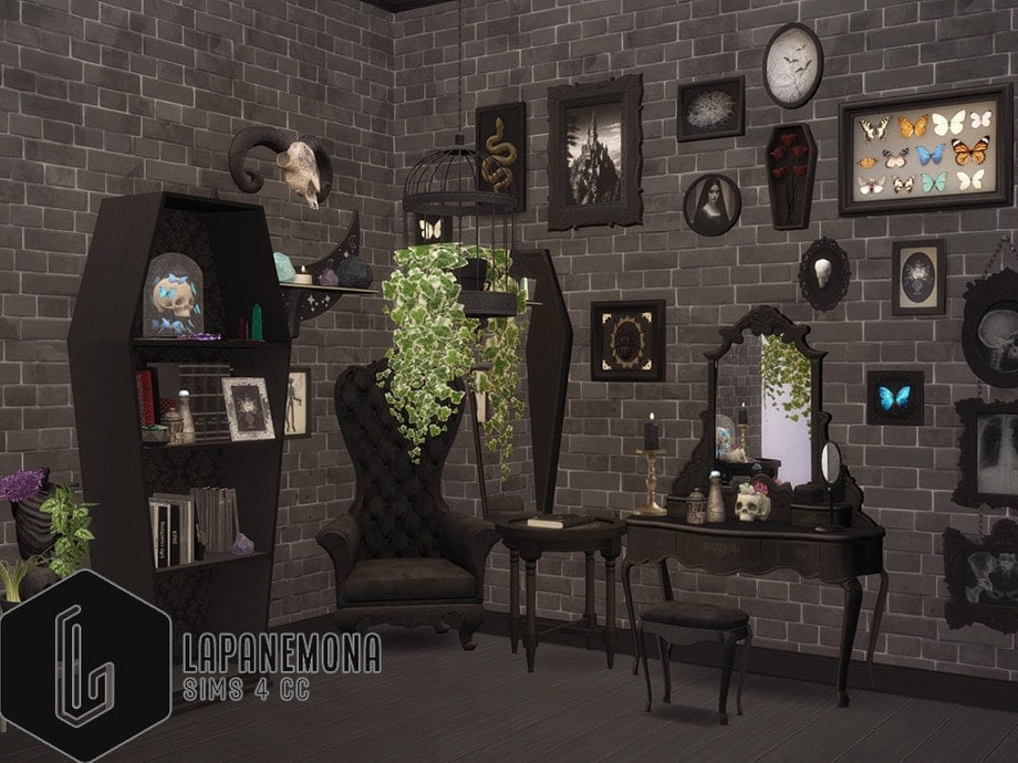 Very Goth Skulls, Butterflies, Coffins, and Other Stuff