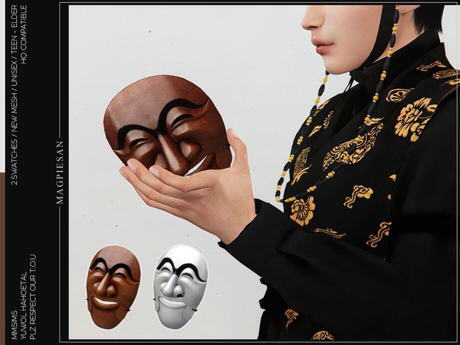 Smiling face mask with laughing expression, humorous facial accessory, perfect for fun events and costume parties.