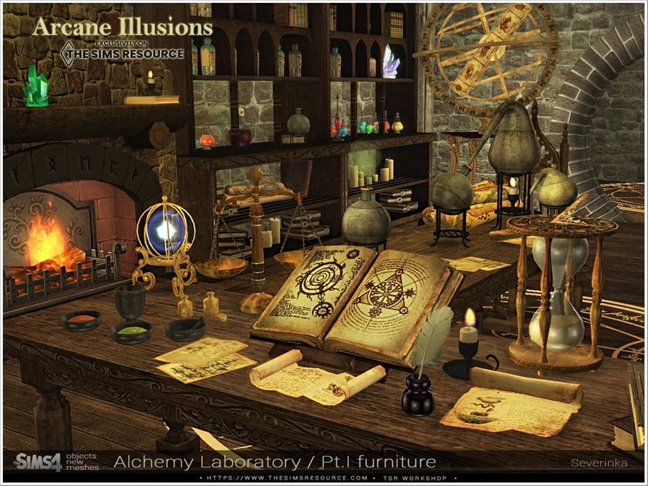 Arcane Illusions Alchemy Laboratory Part 1 Furniture