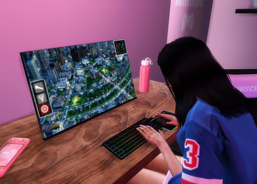 Light Up Gaming PC with Clutter