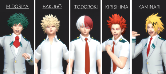 Hair Pack 1 Boku No Hero Academia