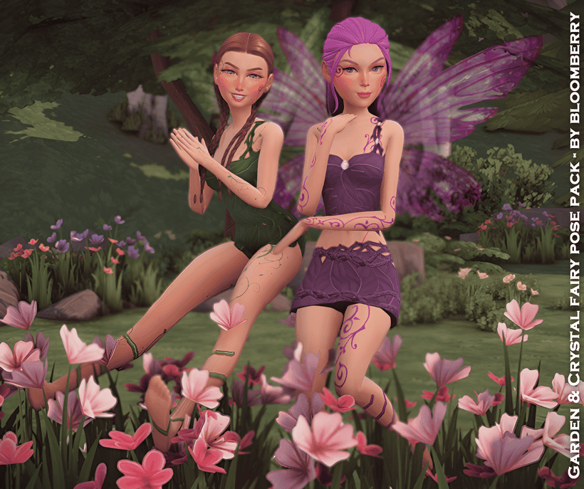 Garden & Crystal Fairy Pose Pack