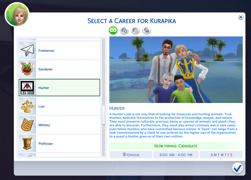 Hunter Career Mod
