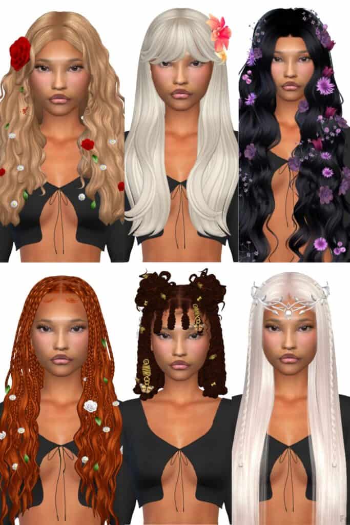 sims 4 hair accessories