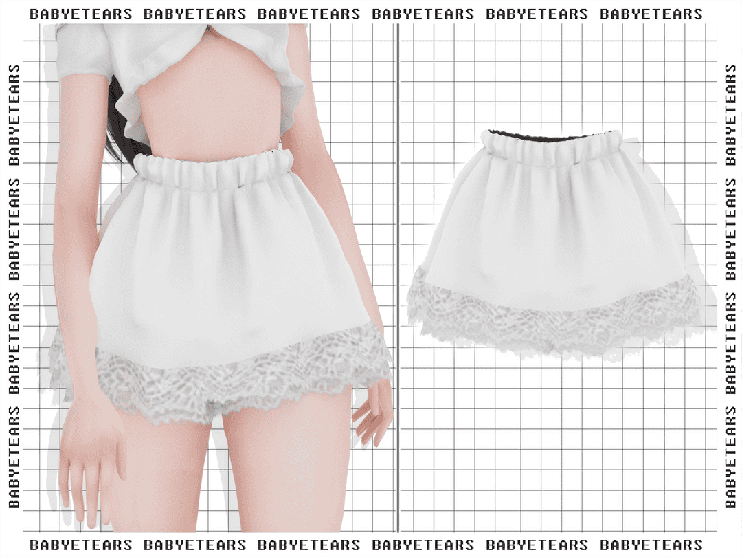 White baby doll lace sleepwear, adorable baby girl nightwear, cute infant sleep dress, newborn lace detail nightgown, soft cotton baby pajamas, Babytears Babyears collection, Must Have Mods clothing, baby sleepwear fashion, cozy infant lace sleep dress, premium baby clothing for girls.