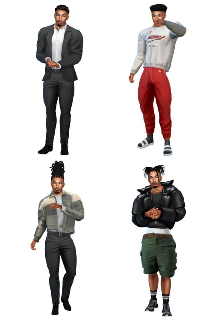 Sims 4 Male Urban Lookbook