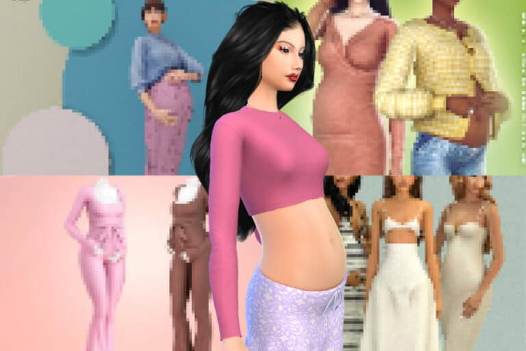 27+ Best Sims 4 Maternity Clothes CC (2025) for Every Trimester
