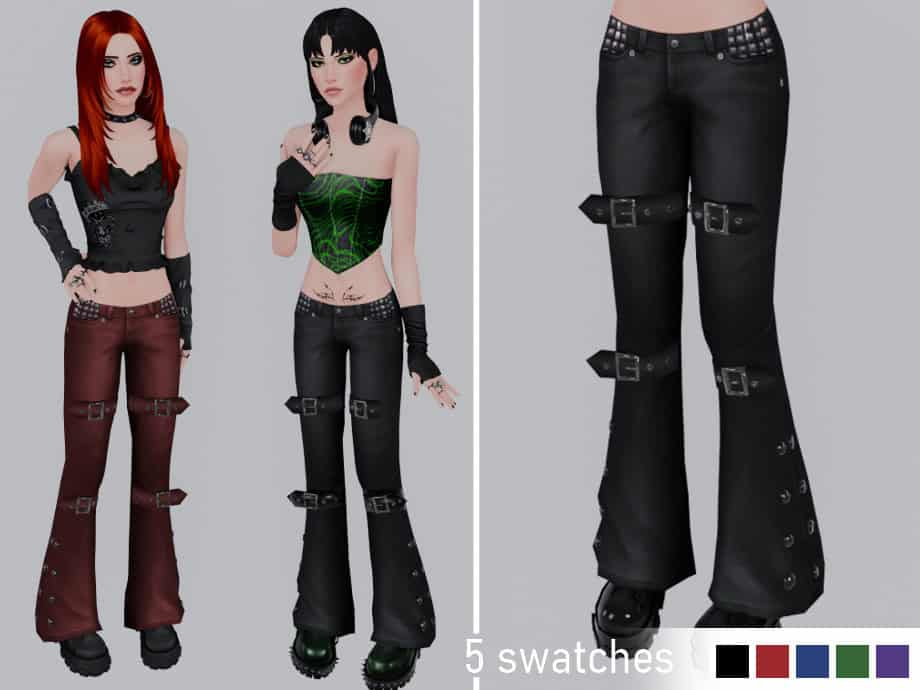 Y2K Punk Jeans for female