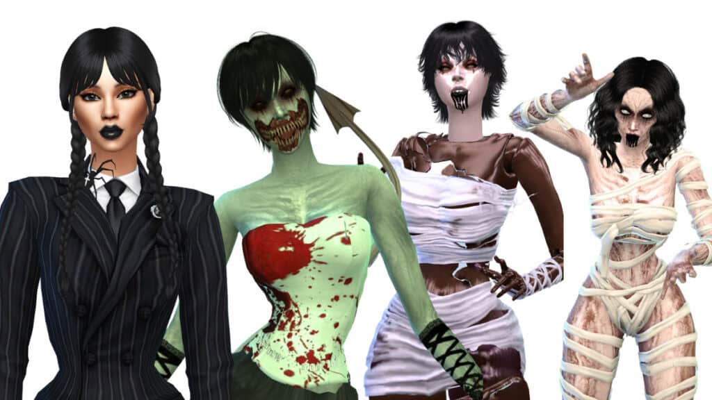 sims 4 halloween lookbook